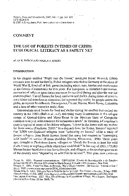 Ecological literacy essay image