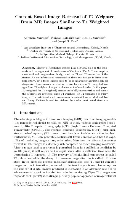 (PDF) Content Based Image Retrieval of T2 Weighted Brain MR Images ...