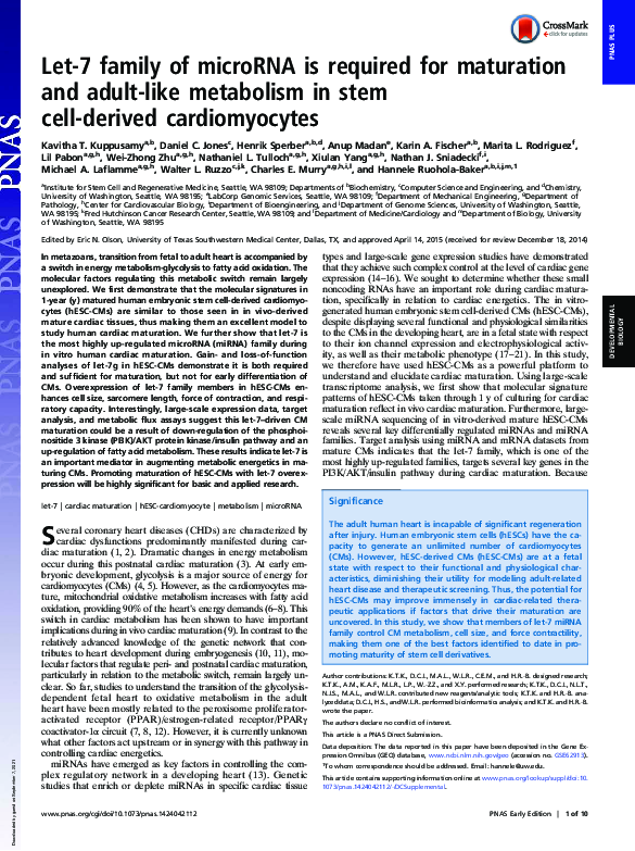 (PDF) Let-7 family of microRNA is required for maturation and adult ...