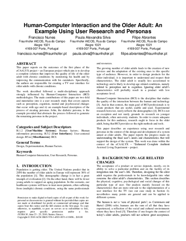 Persona research questions image