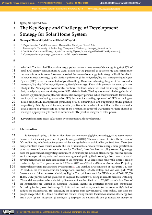 (PDF) The Key Scope and Challenge of Development Strategy for Solar ...
