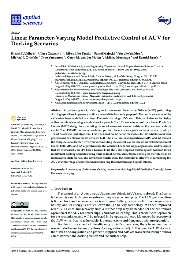 (PDF) Linear parameter varying model predictive contr for steam ...