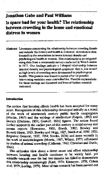 (PDF) Is space bad for your health? The relationship between crowding ...