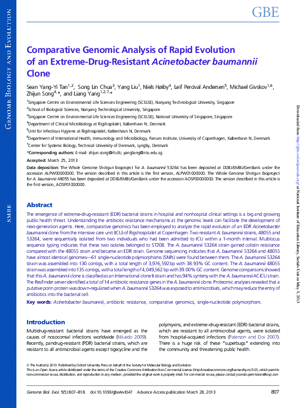 (PDF) Comparative Genomic Analysis of Rapid Evolution of an Extreme ...