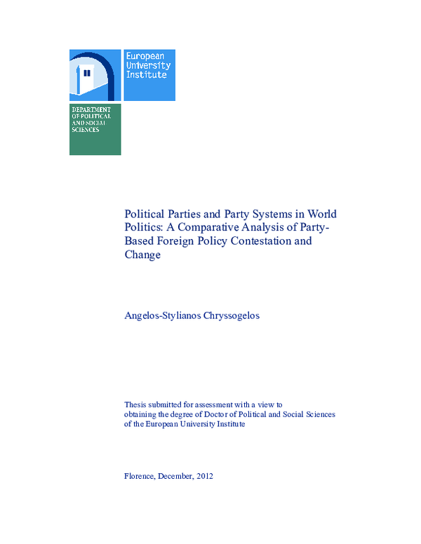 (PDF) Party adaptation and change and the crisis of democracy