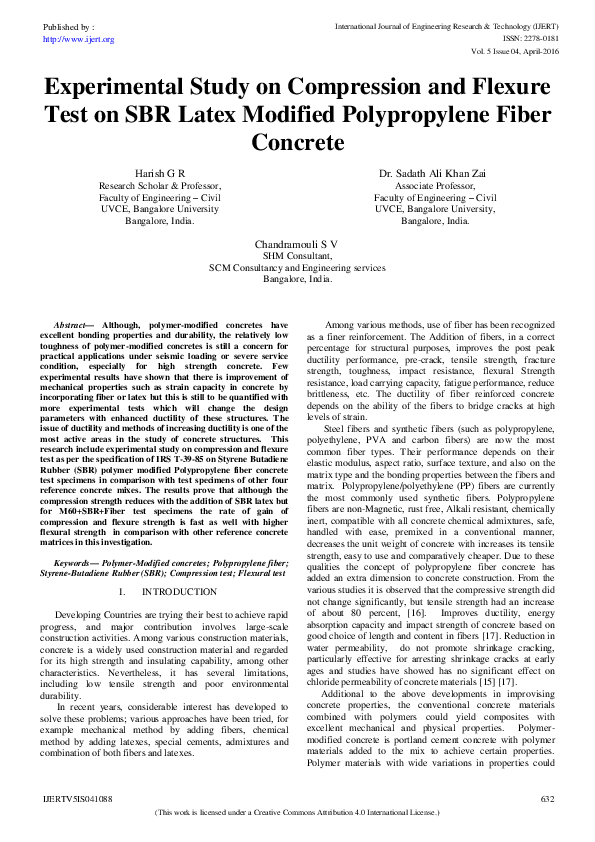 (PDF) Experimental Study on Compression and Flexure Test on SBR Latex ...