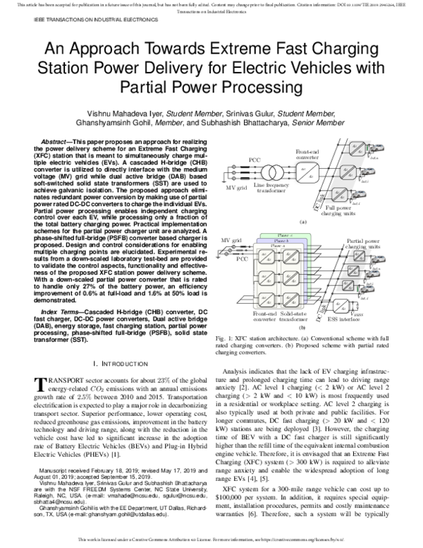 (PDF) An Approach Towards Extreme Fast Charging Station Power Delivery