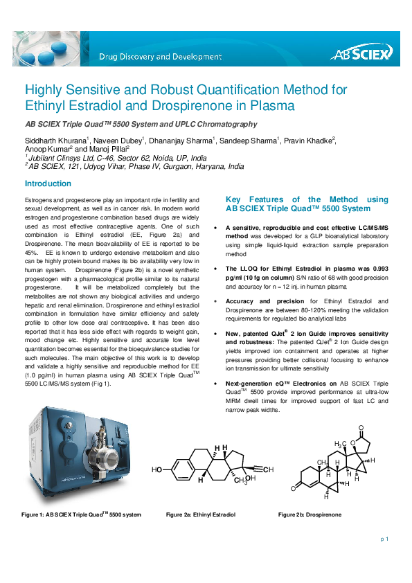 (PDF) Highly Sensitive and Robust Quantification Method for Ethinyl ...