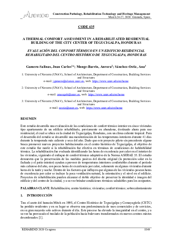 (PDF) A thermal comfort assessment in a rehabilitated residential ...