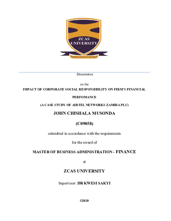 (PDF) IMPACT OF CORPORATE SOCIAL RESPONSIBILITY ON FIRM’S FINANCIALS