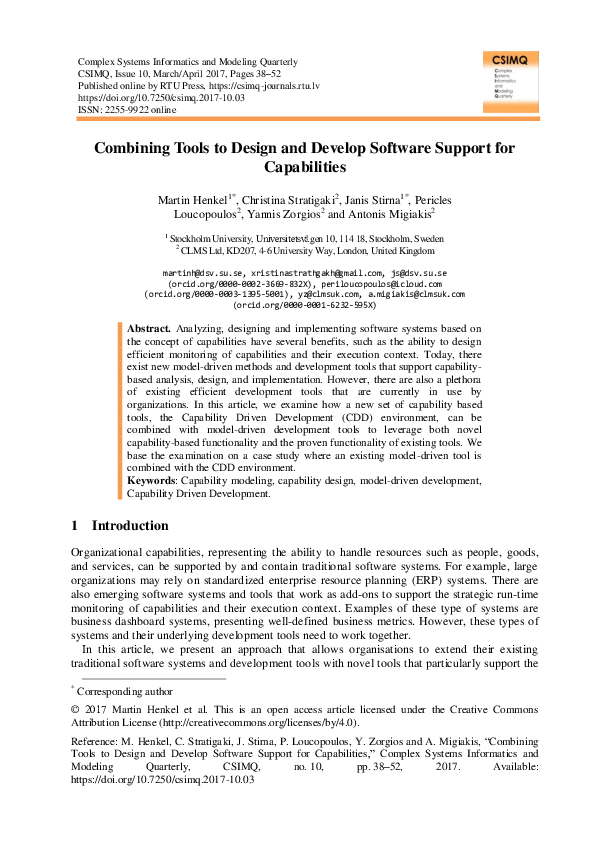 (PDF) Combining Tools to Design and Develop Software Support for ...