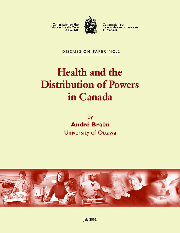 (PDF) Health and the Distribution of Powers in Canada