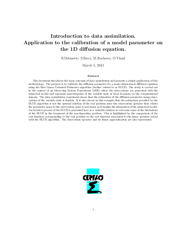 Data assimilation thesis image