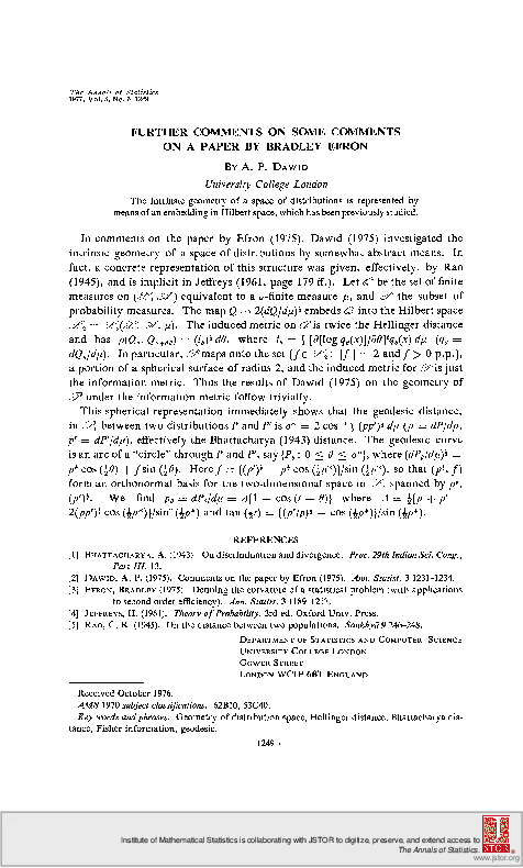 Free essay on bradley efron image