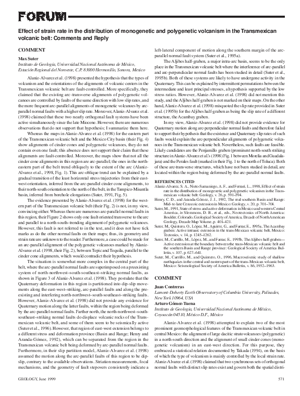 (PDF) Effect of strain rate in the distribution of monogenetic and ...