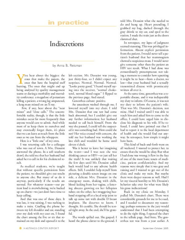 (PDF) Indiscretions