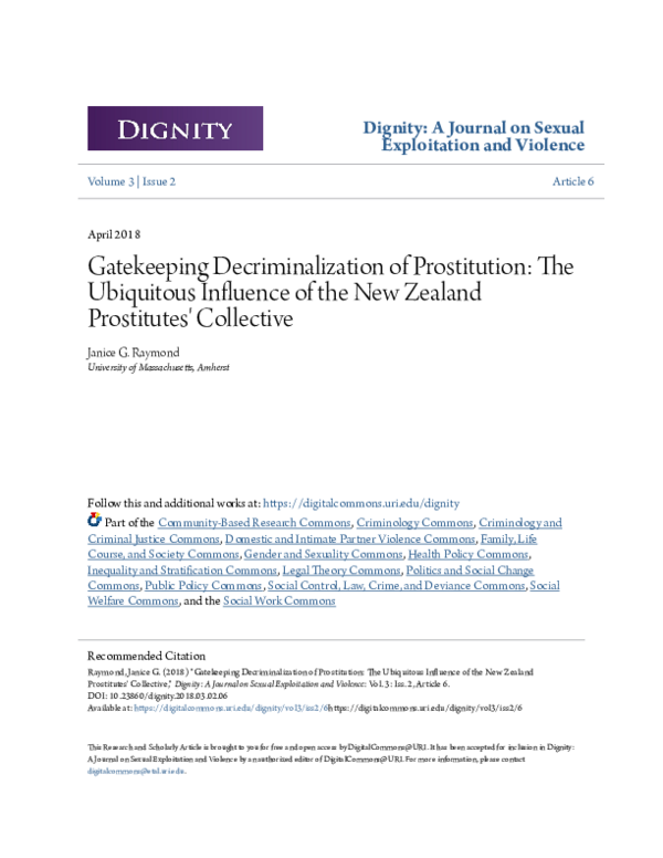 (PDF) Gatekeeping Decriminalization of Prostitution: The Ubiquitous ...