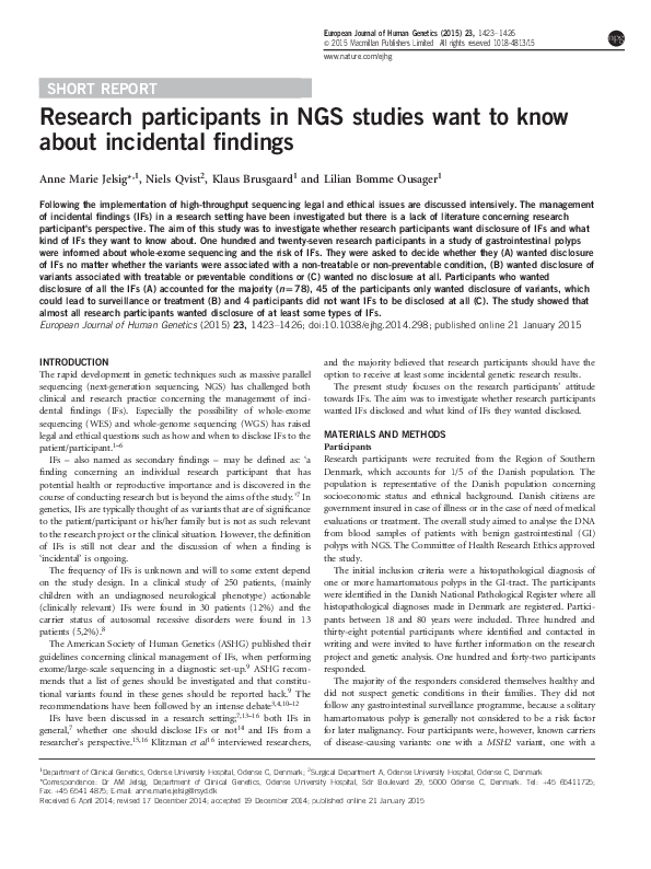 Incidental findings in radiology picture