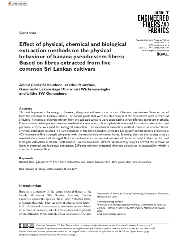 (PDF) Effect of physical, chemical and biological extraction methods on ...