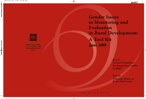 (PDF) Gender issues in monitoring and evaluation in rural development ...