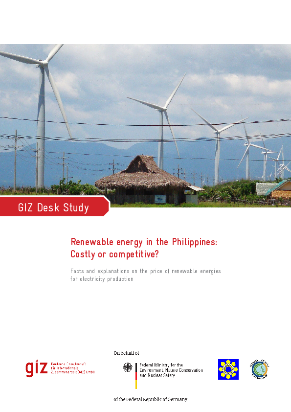 (PDF) Renewable energy in the Philippines: Costly or competitive? Facts ...