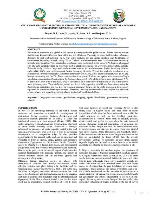 Pdf Analysis Of Geo Spatial Database And Distribution Of Government