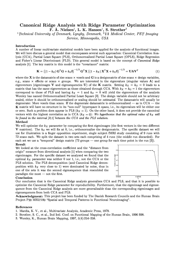 (PDF) Canonical Ridge Analysis with Ridge Parameter Optimization