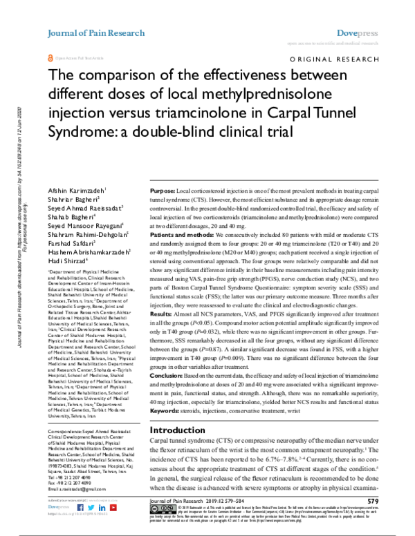 (PDF) The comparison of the effectiveness between different doses of ...