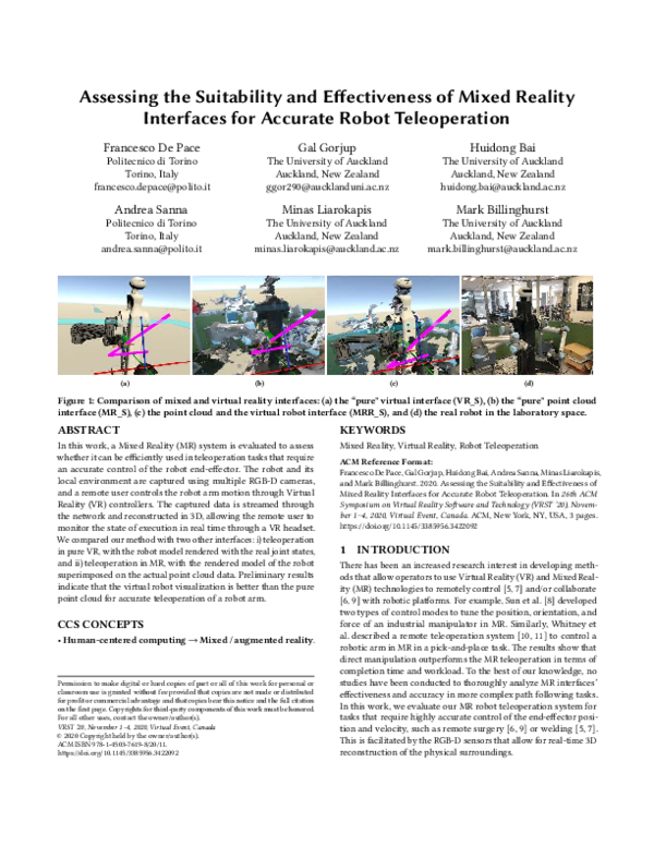 (PDF) Assessing the Suitability and Effectiveness of Mixed Reality ...
