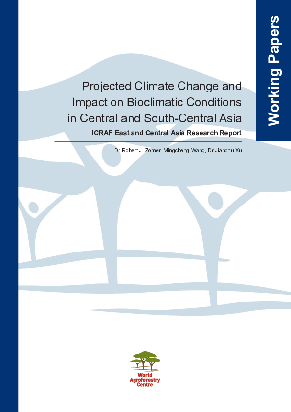 (PDF) Projected Climate Change and Impact on Bioclimatic Conditions in