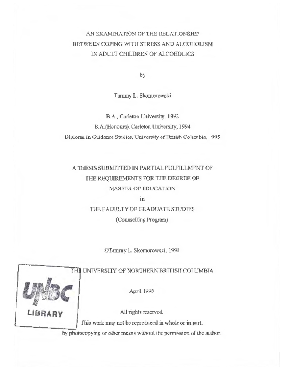 (PDF) An examination of the relationship between coping with stress and ...