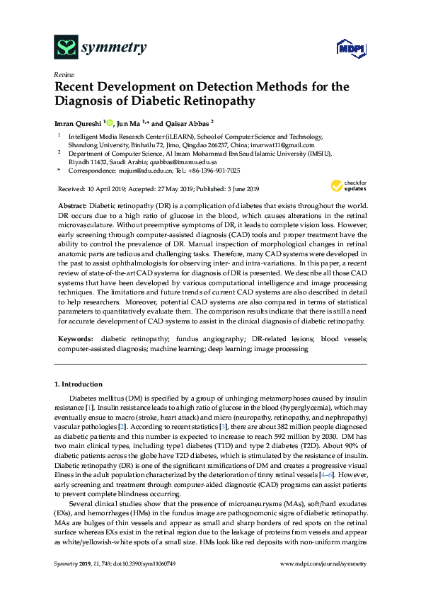 (PDF) Recent Development on Detection Methods for the Diagnosis of ...