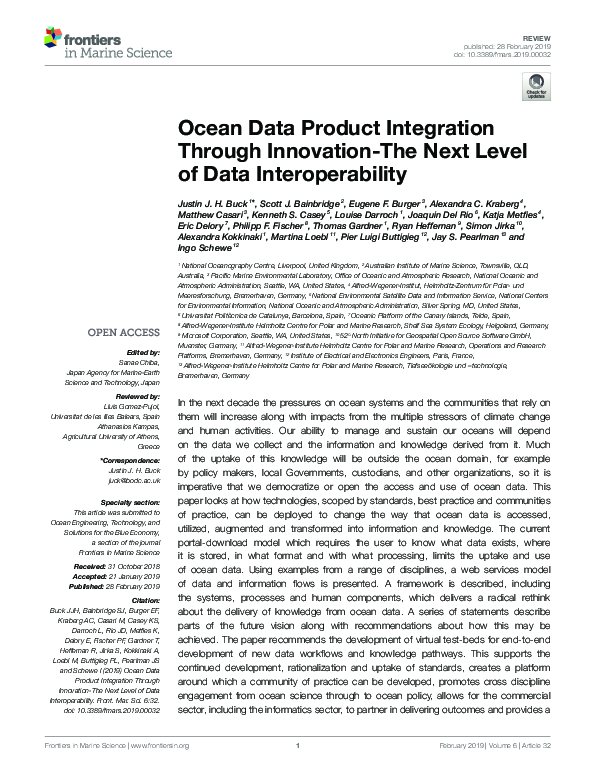 (PDF) Ocean Data Product Integration Through Innovation-The Next Level ...