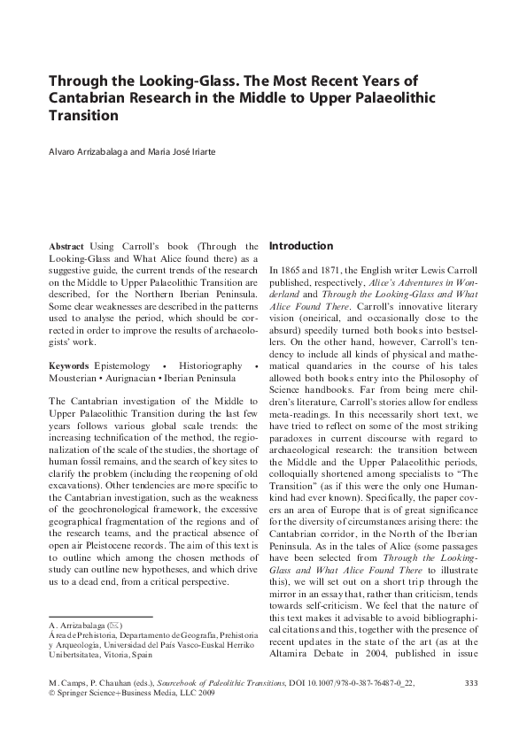 Through the looking-glass study guide image