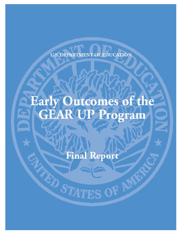 (PDF) Early of the GEAR UP Program. Final Report Amy