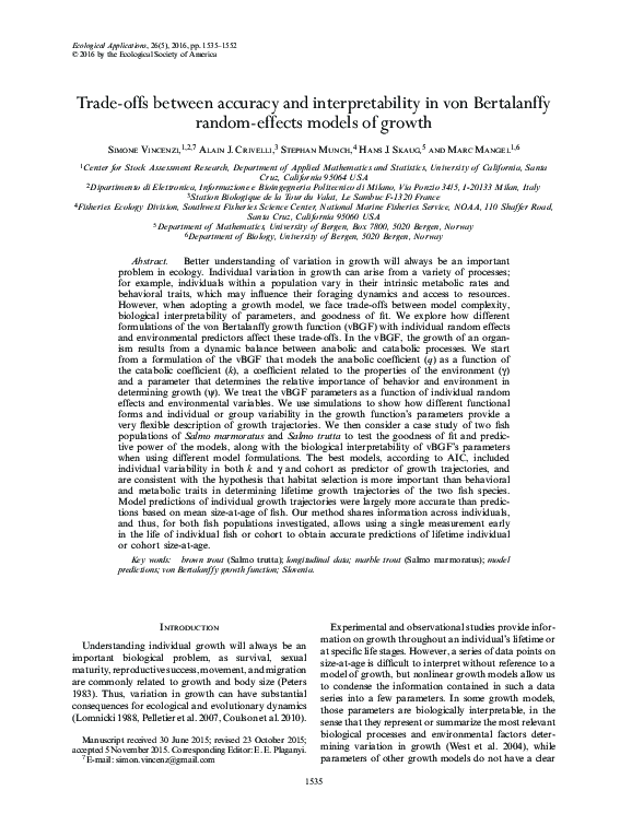 (PDF) Trade-offs between accuracy and interpretability in von ...