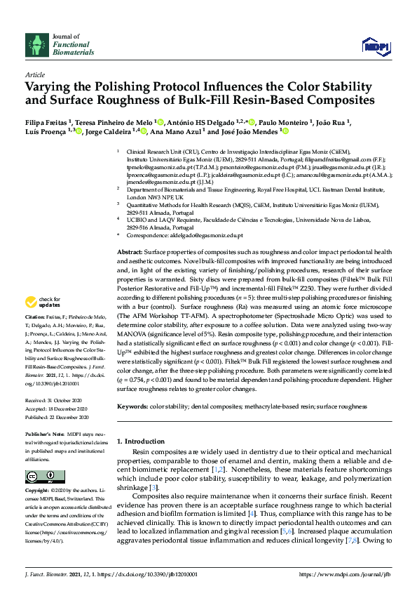(PDF) Varying the Polishing Protocol Influences the Color Stability and