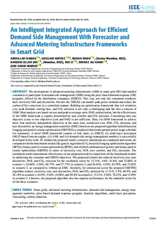 (PDF) An Intelligent Integrated Approach for Efficient Demand Side ...