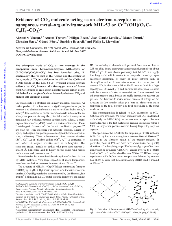 (PDF) Evidence of CO2 molecule acting as an electron acceptor on a ...
