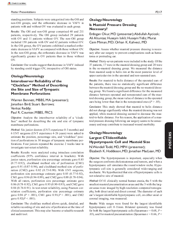 (PDF) Interobserver reliability of the 