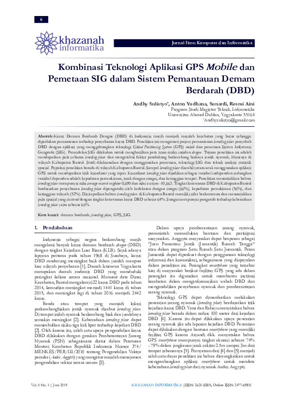 Peran Krusial Teknologi dalam Membasmi DBD: Aplikasi, Deteksi, dan Pemantauan