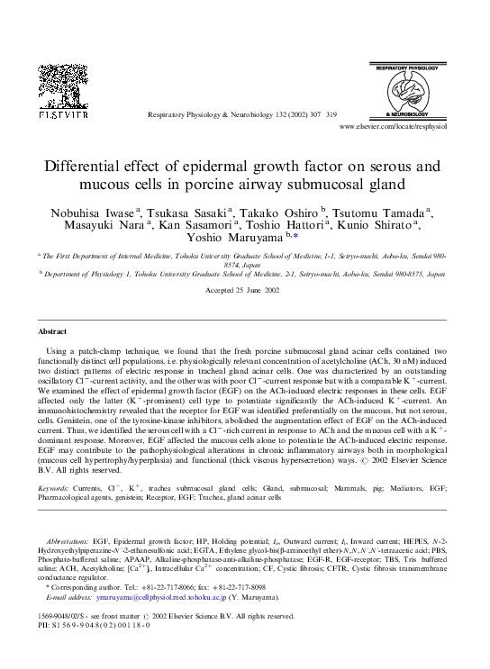 (PDF) Differential effect of epidermal growth factor on serous and ...