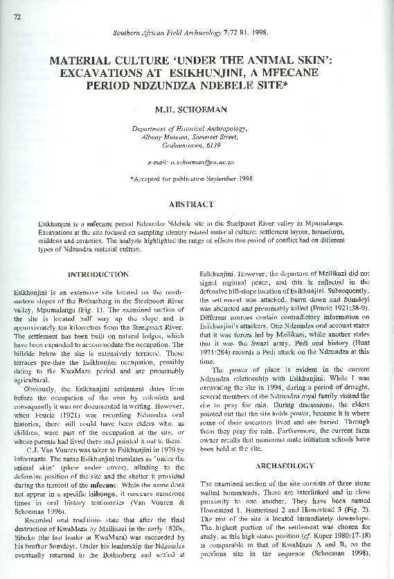 The mfecane notes image