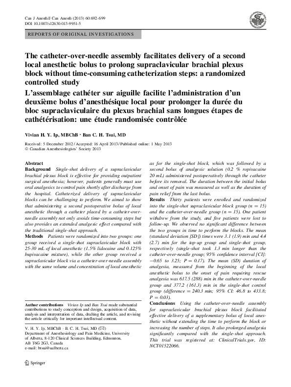(PDF) The catheteroverneedle assembly facilitates delivery of a