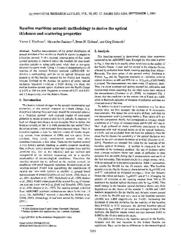 Aerosol and air quality research image