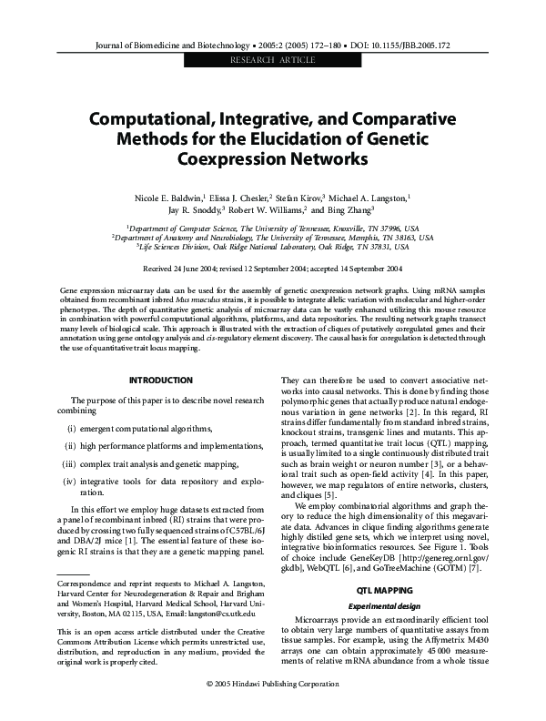 (PDF) Computational, Integrative and Comparative Methods