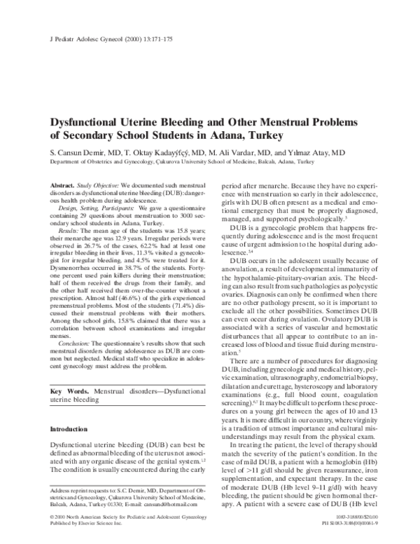 Abnormal uterine bleeding in gynaecological practice biology essay 08 picture