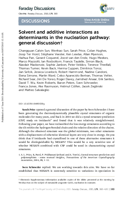 (PDF) Solvent and additive interactions as determinants in the ...