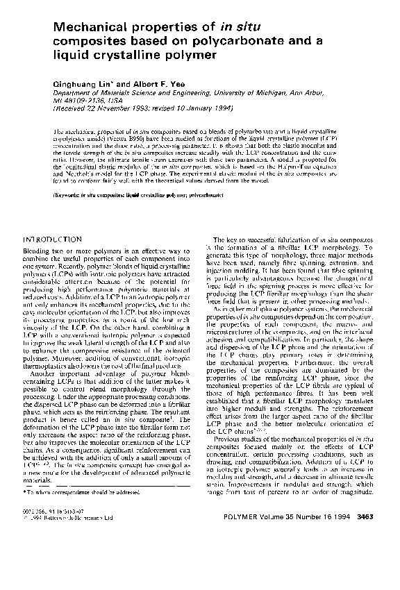 (PDF) Mechanical properties of in situ composites based on ...