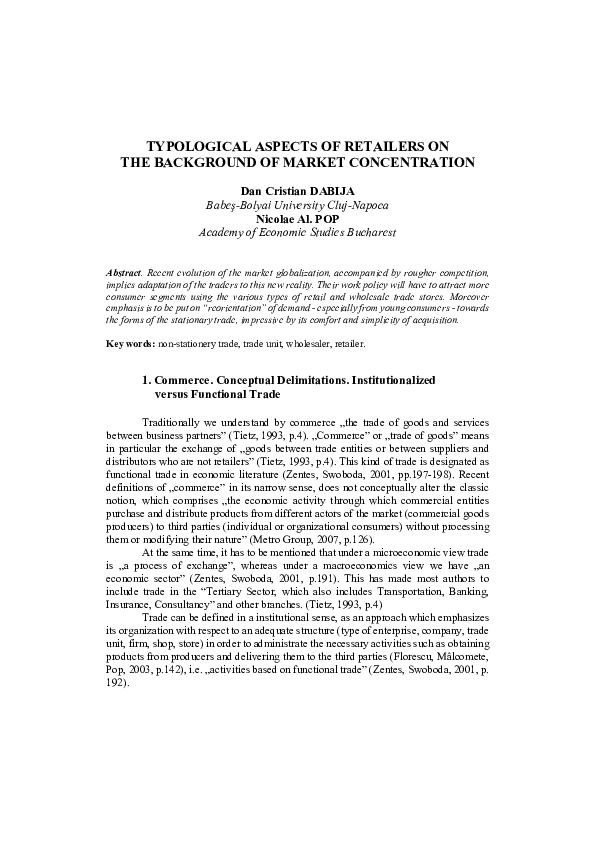 Causes of market concentration picture